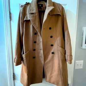 H&M Camel Pea Coat